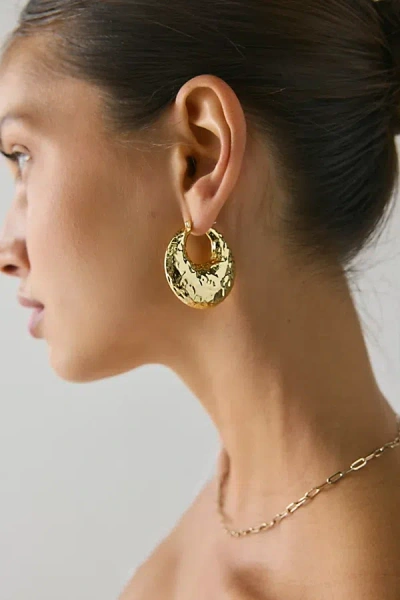 Petit Moments Petite Moments Lua Hoop Earring In Gold, Women's At Urban Outfitters