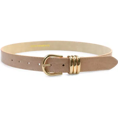 Petit Moments Polished Belt In Brown