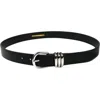 Petit Moments Polished Belt In Black/silver