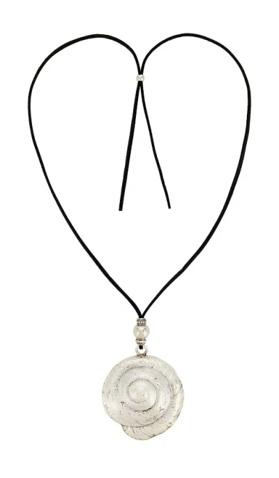 Petit Moments Simone Necklace In Metallic Silver
