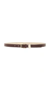 Petit Moments Sleek Belt In Brown Croc