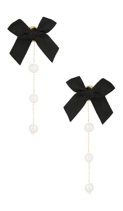 Petit Moments Smith Bow Earrings In Black