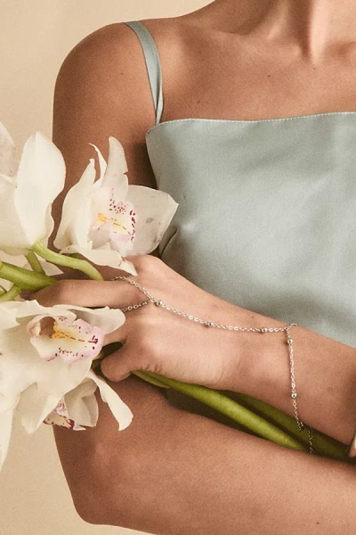 Petit Moments Sol Hand Chain Bracelet In Silver, Women's At Urban Outfitters