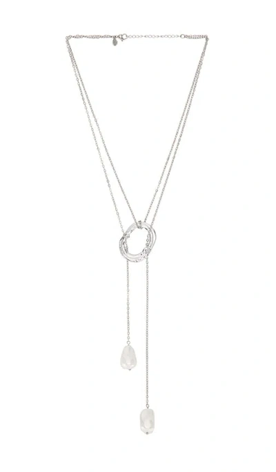 Petit Moments Solar Lariat Necklace In 银色