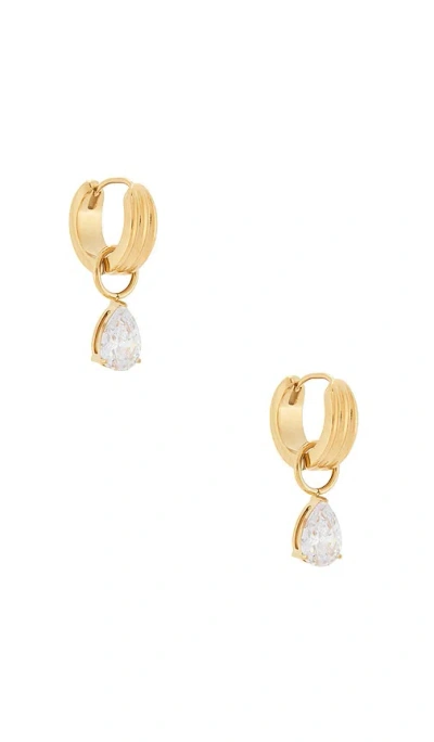 Petit Moments Teardrop Stone Earrings In Multi