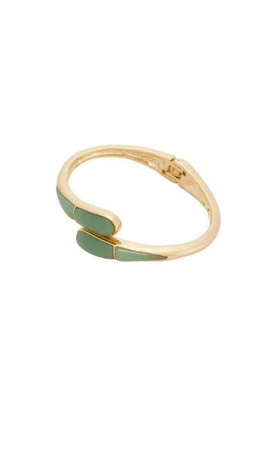 Petit Moments Thin Livorno Stone Wrap Cuff In Gold