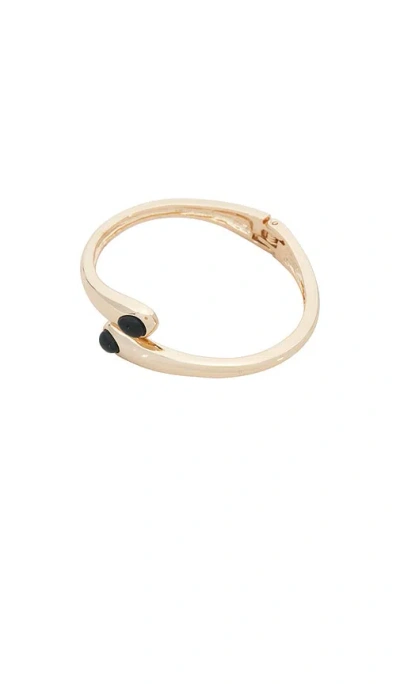 Petit Moments Thin Stone Livorno Cuff In Black