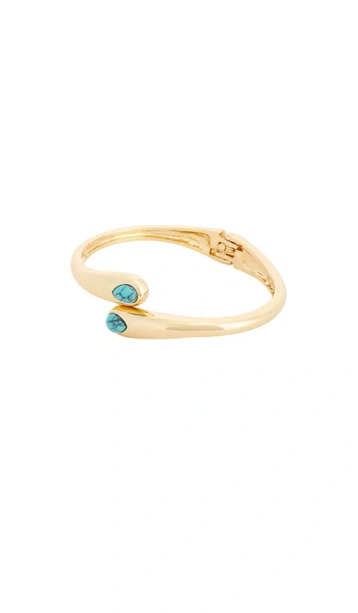 Petit Moments Thin Stone Livorno Cuff In Gold