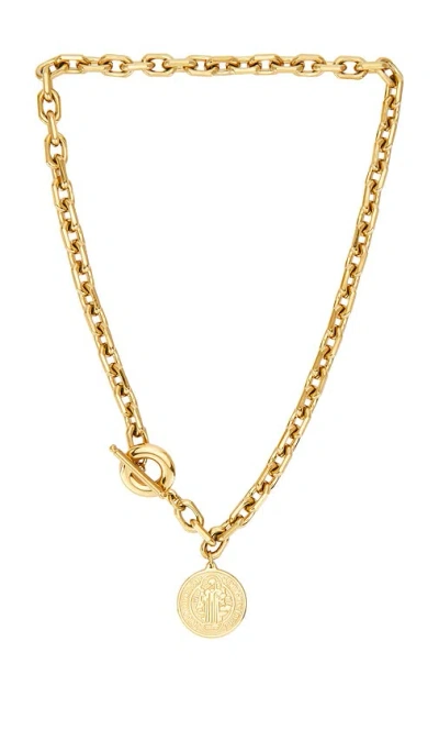 Petit Moments Tide Coin Necklace In Gold