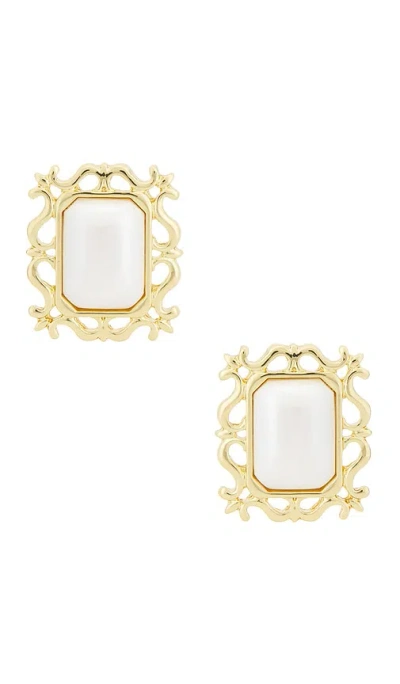 Petit Moments Viva Stud Earrings In Burgundy