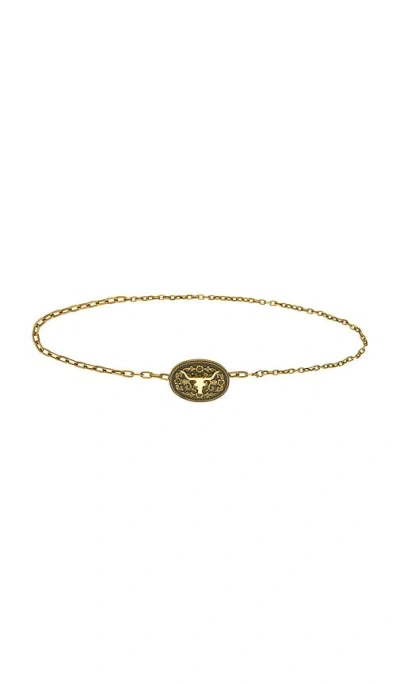 Petit Moments Western Chain Belt In Gold