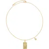 Petit Moments What's Your Sign Zodiac Pendant Necklace In Gold