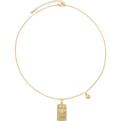 Petit Moments What's Your Sign Zodiac Pendant Necklace In Gold