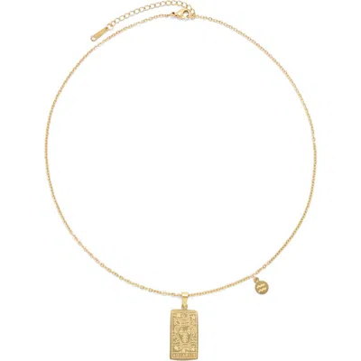 Petit Moments What's Your Sign Zodiac Pendant Necklace In Gold