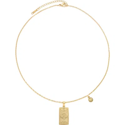 Petit Moments What's Your Sign Zodiac Pendant Necklace In Gold