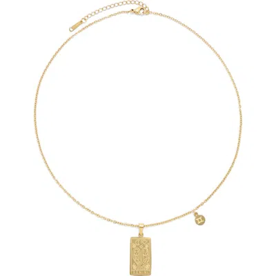 Petit Moments What's Your Sign Zodiac Pendant Necklace In Gold