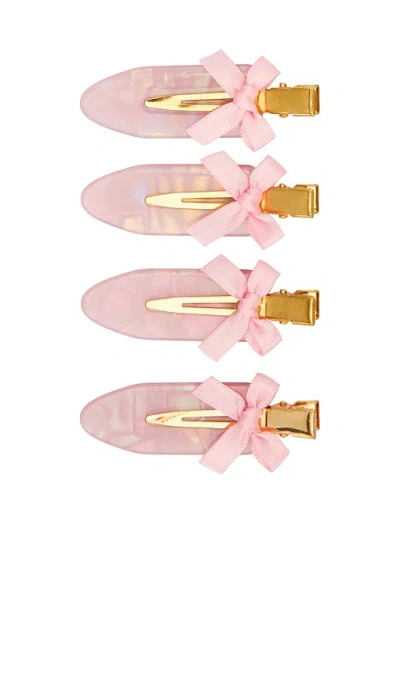 Petit Moments X Scott King Hair Selena Setting Clips In Pink