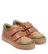 Petit Nord Leather Sneakers In Block Latte