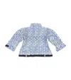 Petit Pli Patterned Versatile Top In Blue