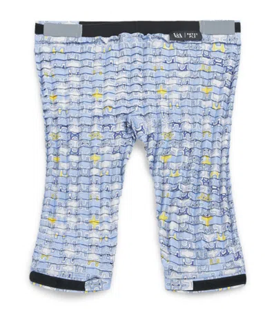 Petit Pli Kids'  Patterned Versatile Trousers In Blue