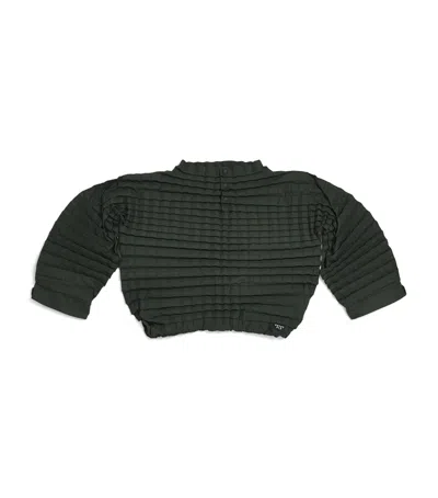 Petit Pli Kids'  Recycled Crinkle Versatile Top In Green