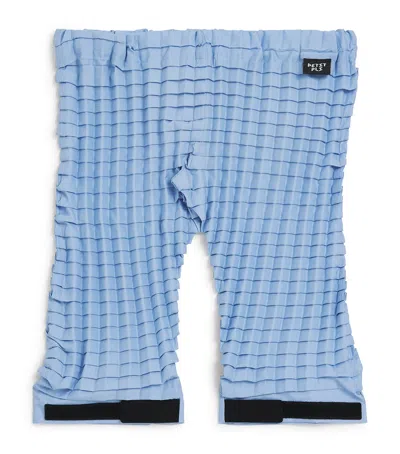 Petit Pli Kids'  Recycled Crinkle Versatile Trousers In Blue
