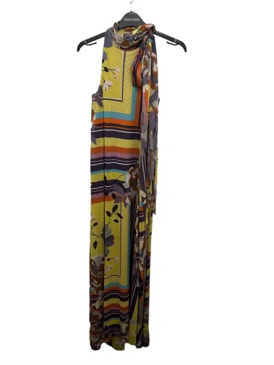 Petit Pois By Viviana G Geometric And Floral Maxi In Yellow