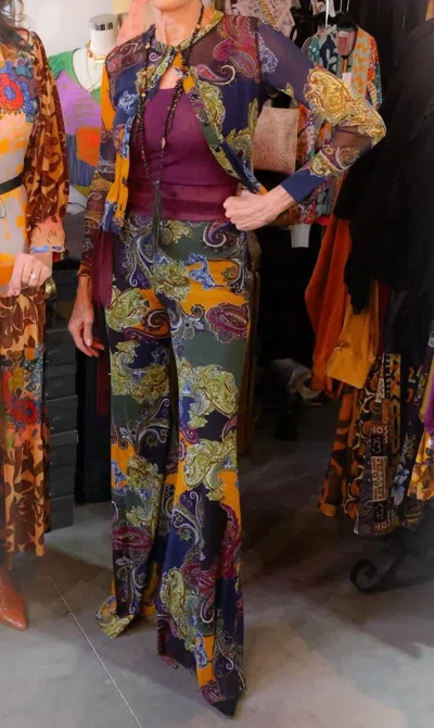 Petit Pois By Viviana G Palazzo Pants In Navy In Blue