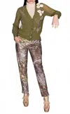 Petit Pois By Viviana G Women Renaissance Pant In Brown In Green
