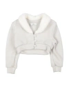 Petit Babies'  Toddler Girl Cardigan Off White Size 3 Viscose, Polyester, Polyamide, Metallic Fiber