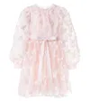 Petite Amalie Embroidered Tulle Dress In Pink