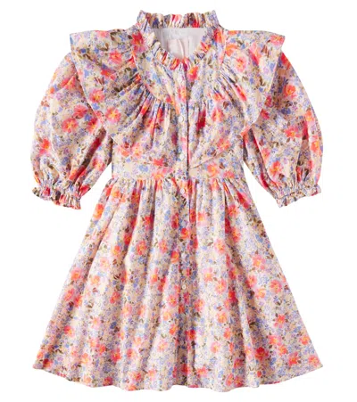 Petite Amalie Kids' Floral Cotton Voile Dress In Spring Bloom Print