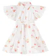 Petite Amalie Floral Cotton Voile Dress In White