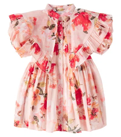 Petite Amalie Kids' Kleid Aus Baumwolle In Weiss