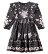 Petite Amalie Floral Ruffled Cotton Dress In Multi