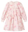 Petite Amalie Floral Smocked Organza Dress In Pink