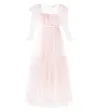 Petite Amalie Glitter Ruffled Tulle Dress In Pink