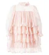 Petite Amalie Ruffled Tiered Lace Dress In Pink