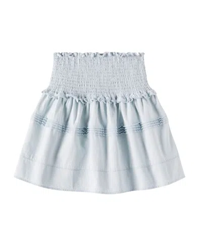 Petite Amalie Kids' Rock Aus Baumwoll-chambray In Blau