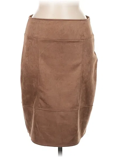 Pre-owned Petite Assembly Casual Skirt In Brown