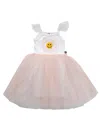Petite Hailey Girls' Bailey Daisy Tutu Dress - Baby, Little Kid, Big Kid In White
