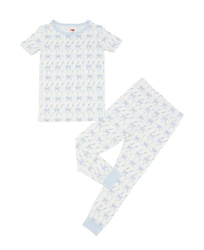 Petite Hailey Girls' Bamboo Pajama Set - Little Kid, Big Kid In Blue
