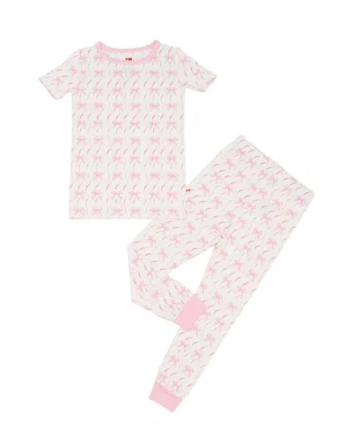 Petite Hailey Girls' Bamboo Pajama Set - Little Kid, Big Kid In Pink