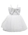 Petite Hailey Girls' Big Bow Tutu Dress - Baby, Little Kid, Big Kid In White