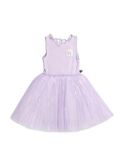 Petite Hailey Girls' Chloe Rainbow Tutu Dress - Little Kid, Big Kid In Pink