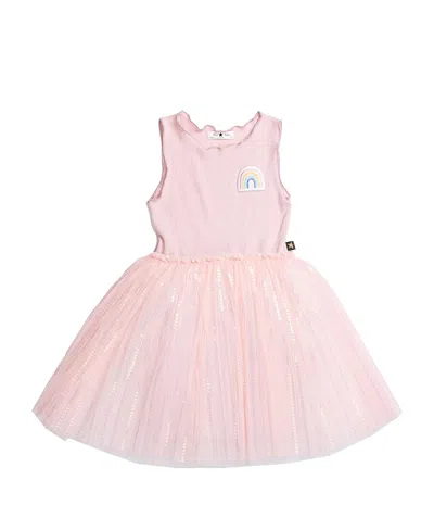 Petite Hailey Girls' Chloe Rainbow Tutu Dress - Little Kid, Big Kid In Pink