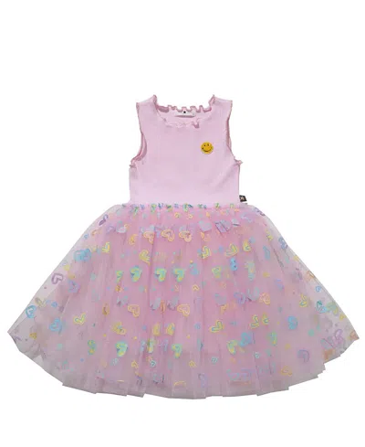 Petite Hailey Girls' Elsie Heart Tutu Dress - Baby, Little Kid, Big Kid In Light/pastel Pink