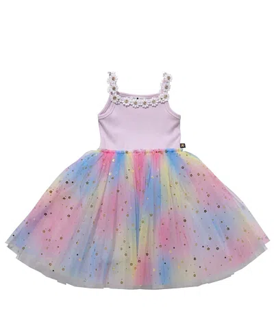 Petite Hailey Girls' Flower Lace Tutu Dress - Baby, Little Kid, Big Kid In Multi