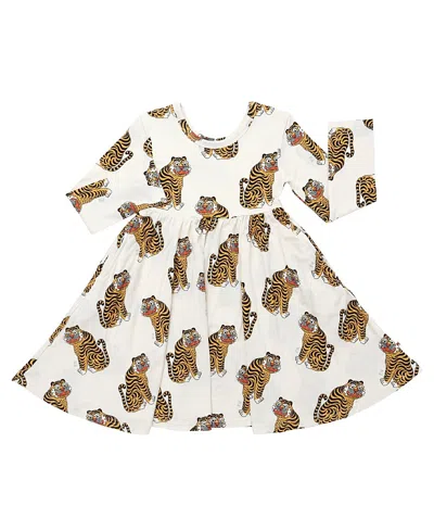 Petite Hailey Girls' Long Sleeve Twirl Dress - Little Kid, Big Kid In Multi