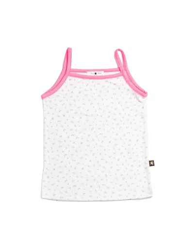 Petite Hailey Girls' Olivia Flower Tanktop - Little Kid, Big Kid In White